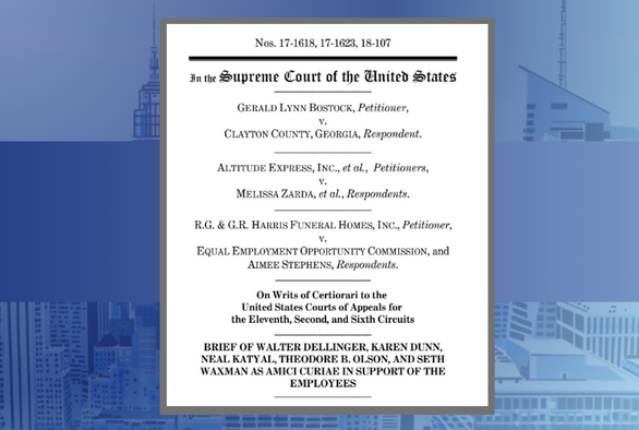 Kaplan Hecker and Fink Files Amicus Brief in Bostock v. Clayton County, Georgia