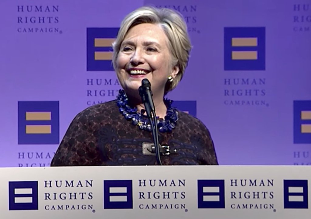Hillary Clinton quotes Robbie Kaplan at the 2017 HRC National Dinner