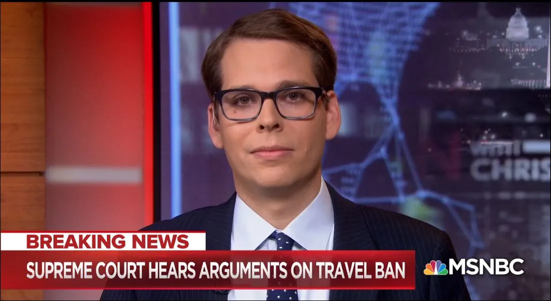 Kaplan & Company, LLP's Of Counsel Joshua Matz Discusses SCOTUS Arguments on Travel Ban on MSNBC