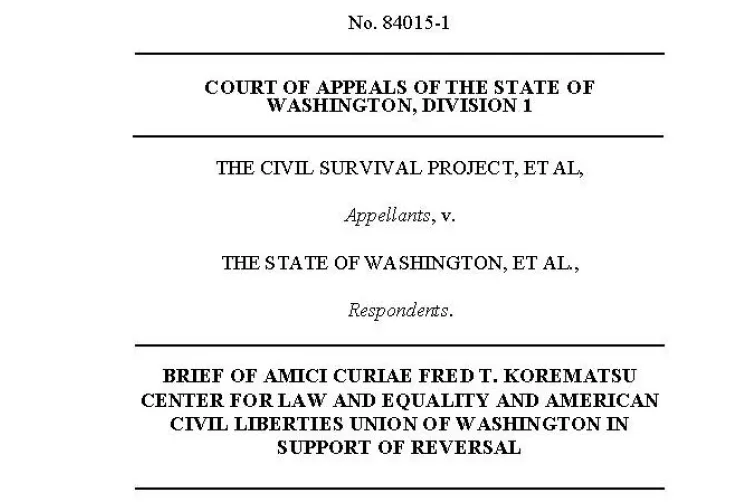 Kaplan Hecker & Fink LLP Files Amicus Brief in The Civil Survival Project v. The State of Washington 