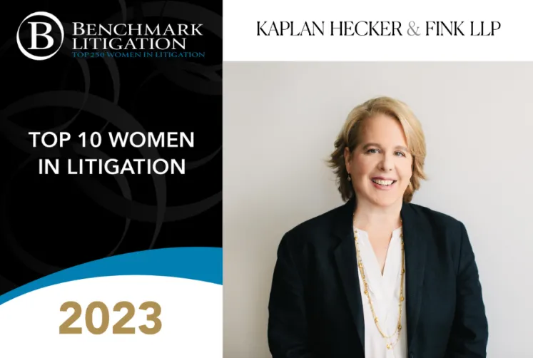 Roberta Kaplan Named to Benchmark Litigation’s 2023 Top 10 Women in Litigation List