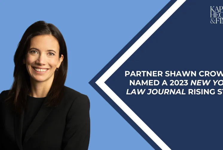 Partner Shawn Crowley Named a 2023 New York Law Journal Rising Star
